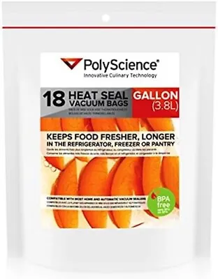 Polyscience 11 X 16 Inch Heat Seal Vacuum Bag Set Of 18 • $19.95