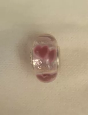 Pandora Wild Hearts Murano Glass Bead Charm • $20