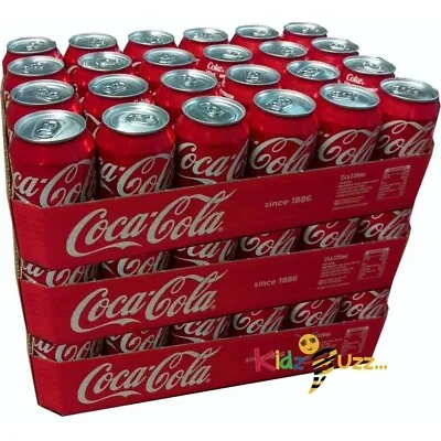 Coca Cola Original Taste Coke 330ml Pack Of 72 Cans Fizzy Soft Drink Full Case • £52.99