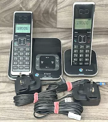 BT Xenon 1500 Twin Cordless Landline Phone Set With Answering Machine • £19.99