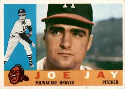 1960 Topps #266 Joe Jay Milwaukee Braves Original Vintage • $3.49