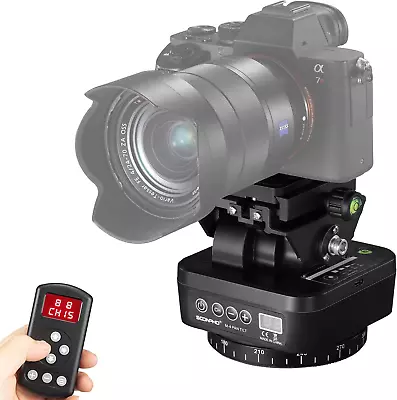 M4 Motorized Rotating Panoramic Tripod Head Remote Control Pan Tilt Head  • $143.98