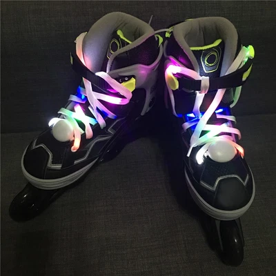£9.99 • Buy LED Shoe Laces Flash Light Up Colours Glow Flashing Cotton Shoelaces Party Cool