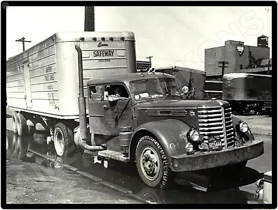 1948 Diamond T Trucks New Metal Sign: Chicago Street Scene Safeway Truck Lines • $19.88