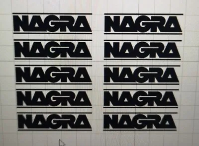 £4.99 • Buy 10 X NAGRA DECAL TRANSFER STICKERS, FOR REEL TO REELS. 