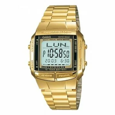 Casio Men's Gold Tone Data Bank Watch DB360G-9A • $49.95