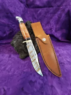 STEVE VOORHIS Handmade 11in  BOWIE Knife  W/ Sheath Free Ship • $525