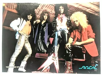 Vinnie Vincent Invasion / Kiss / Band Magazine Full Page Pinup Poster Clipping • $12.99