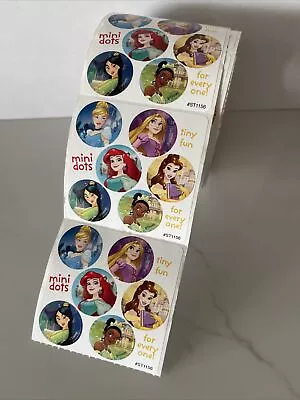 100 SmileMakers Disney Princess Mini Dots Stickers     2 1/2 X 2 1/2” • $5.98