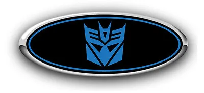 Ford F150 2015-2018 3PC Kit  Transformers Decepticon Overlay Emblem Decals B/BLU • $22.99