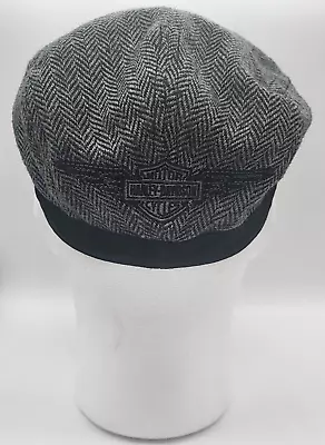 Harley Davidson Kangol Style Flat Cap Paperboy Hat Size S • $19.99