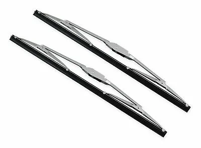 Vw Karmann Ghia Type 3 Super Beetle Silver 13  Wiper Blade Set Pair • $23