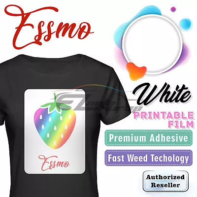 Essmo™ White Printable Heat Transfer Vinyl HTV T-Shirt 20  Iron Heat Press DD03 • $13.18