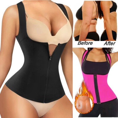 $9.99 • Buy Women Shapewear Neoprene Sauna Suit Vest Slimming Tank Tops Weight Loss Sports