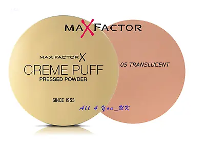 £5.49 • Buy Max Factor Creme Puff Compact Powder -  05 Translucent