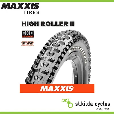 Maxxis High Roller II Bike Tyre - 26 X 2.30 - Folding 60TPI Exo TR - Pair • $174.79