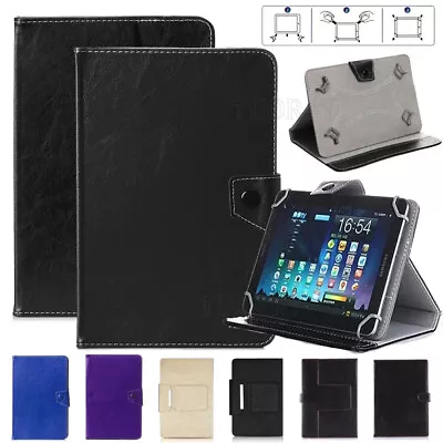 Universal Leather Stand Case For 9.7-11 Inch IOS Android Tablet Shockproof Cover • £10.99