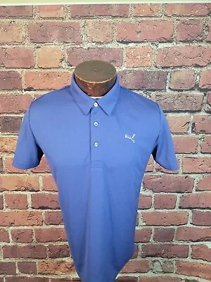 Puma Men's Medium Purple Black Short Sleeve Golf Polo Shirt 🛺 • $19.98