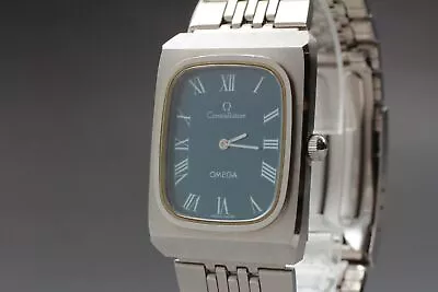 [Exc+++++] Vintage Omega Constellation Quartz Blue Dial Unisex Watch -Swiss Made • $690.17