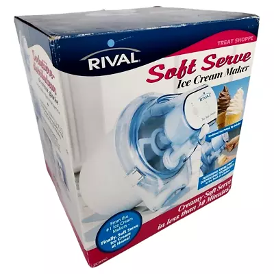 Rival Soft Serve Ice Cream Maker Treat Shoppe Swirl Pro GC8250 New Open Box • $22.37