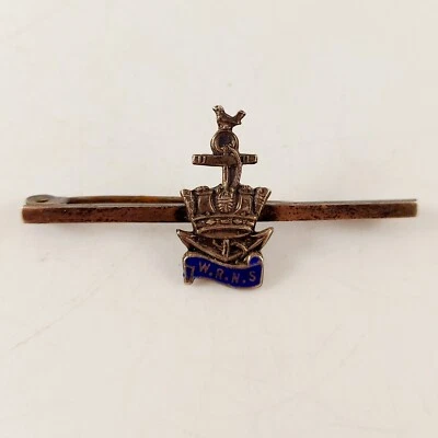 £36.99 • Buy Silver Womens Royal Navy Brooch WW2, WRNS, Enamel & Silver, Lapel Pin