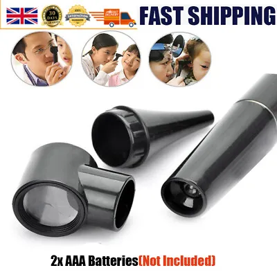 1x Ear Nose Care Inspection Scope Lighted Pen Otoscope Nose Throat Style Black • £7.69