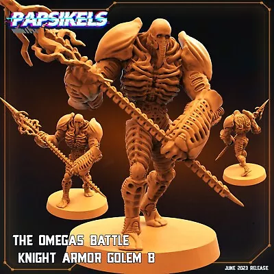 The Omega Battle Knight Armor Golem B Papsikels Miniature Aliens Prometheus • $3.75