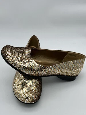 $12.75 • Buy Canyon River Blues Jude Gold Sequin Flats Women's Size 10 33704