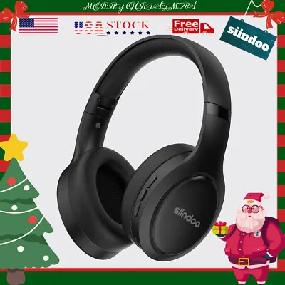 $13.79 • Buy Siindoo Wireless Bluetooth Headphones Hi-Fi Noise Cancelling Over-Ear Earphone U