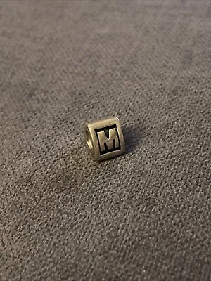 $25 • Buy Authentic Pandora Charm Alphabet Initial Letter M Or W 790323 Retired....**