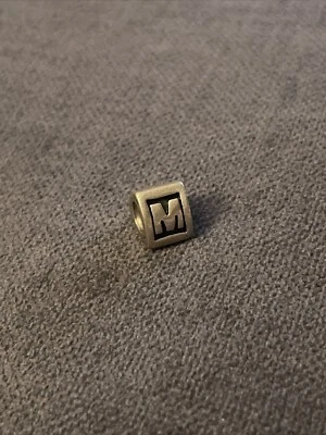 $25 • Buy Authentic Pandora Charm Alphabet Initial Letter M Or W 790323 Retired....**