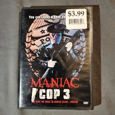 Maniac Cop 3: Badge Of Silence (DVD 1993) New Sealed • $40