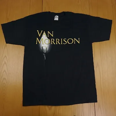 VAN MORRISON SHIRT Mens Large Black 2008 Live In Concert Tour Merch Y2k Vintage • $50