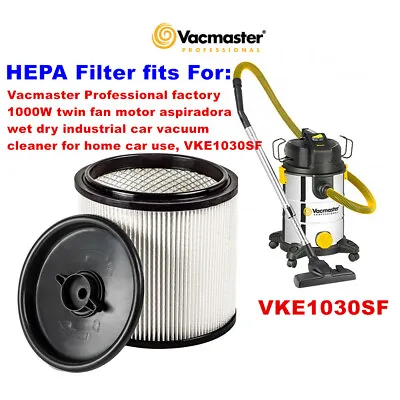 $16.99 • Buy 1 PACK Cartridge HEPA Filter Fits For Vacmaster Wet Dry Vacuums VKE1030SF 
