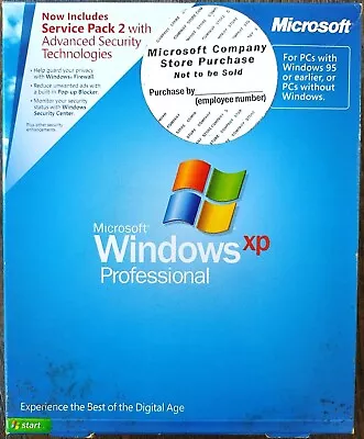 NEW SEALED Microsoft Windows XP Professional SP2 Full US Retail Long Box English • $199.99