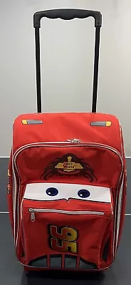Disney Pixar Cars Lightning McQueen 95 Kids Rolling Luggage Suitcase • $29.95