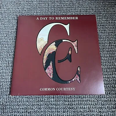 A Day To Remember - Common Courtesy Vinyl Record /2000 RED/BLACK Swirl 2014 Rare • $113.69