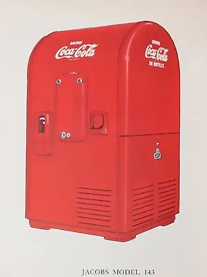 Coke Coca Cola Vending Machine Jacobs 143 Quality Metal Fridge Magnet 3x4 9886 • $8.95