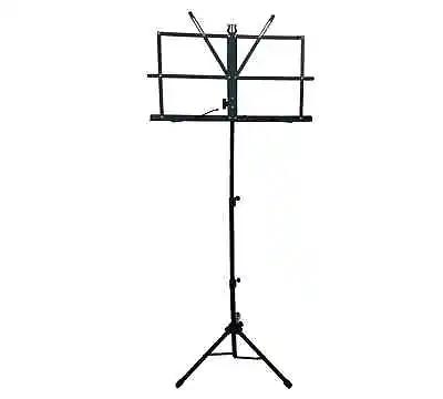 Professional Heavy-Duty Adjustable Folding Music Stand - Black With Carry Bag • $32