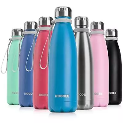 Water Bottle-17 Oz Stainless Steel Double Wall Vacuum Insulated Metal Water B... • $12.83