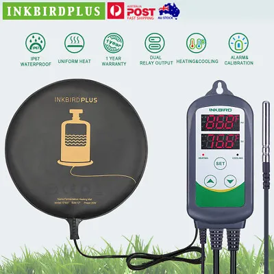 $62.99 • Buy Inkbird 308 Temperature Controller 240V Thermostat Homebrew Heating Pad Mat AU
