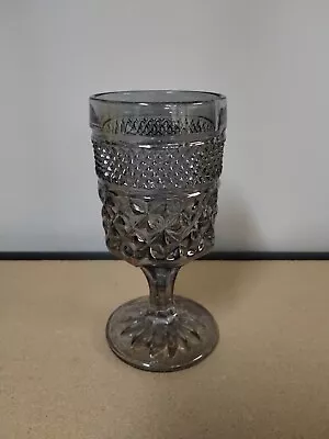   Set Of 3 Vintage Wexford Smoke (Gray) Water Goblet By Anchor-Hocking • $38.99