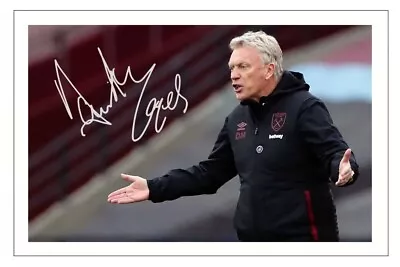 DAVID MOYES Signed Autograph 12x8 PHOTO Fan Signature Gift Print WEST HAM Soccer • £6.90