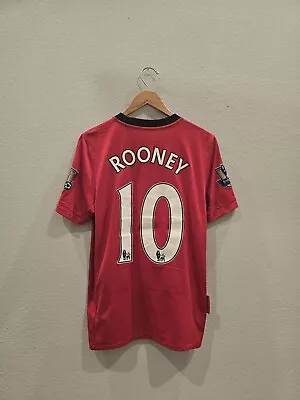 Vintage Manchester United 2009-2010 Wayne Rooney Home Shirt Jersey Nike Small • $92