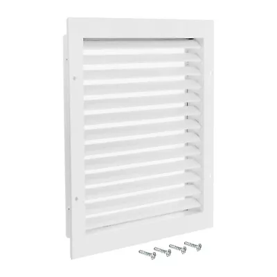 Wall Vents 12  X 12  1 Set Aluminum Alloy Gable Grille Louvered Screen Mesh • $35.10