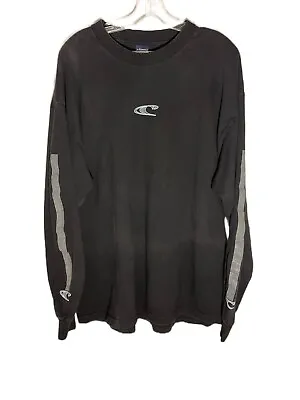 Vintage O’Neill T-Shirt Adult Size Extra Large Black Long Sleeve 90s Y2K Faded • $21.98