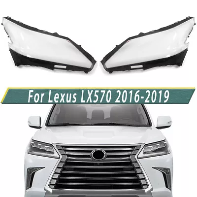 For 2016-2019 Lexus LX570 Headlight Lens Headlamp Cover Clear Left & Right • $186.99