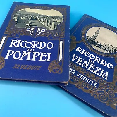 Ricordo Di Venezia & Pompei Vintage Photo Books 32 Vedute - Italy Venice • $8
