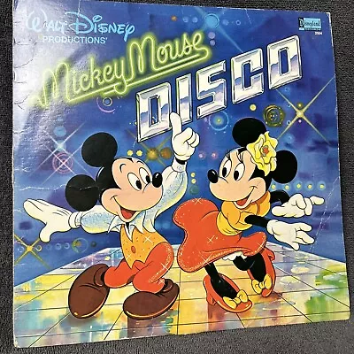 Vintage 1979 Walt Disney Productions MICKEY MOUSE DISCO Vinyl LP Record 2504 • $10.99