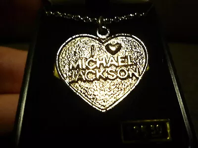 Vintage White Crystal Glove I LOVE MICHAEL JACKSON Necklace ~ 1980's ~ Brand New • $19.99